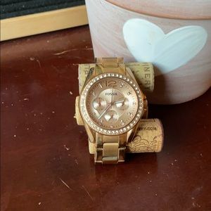 Fossil Rose-Tone Stainless Steel Watch